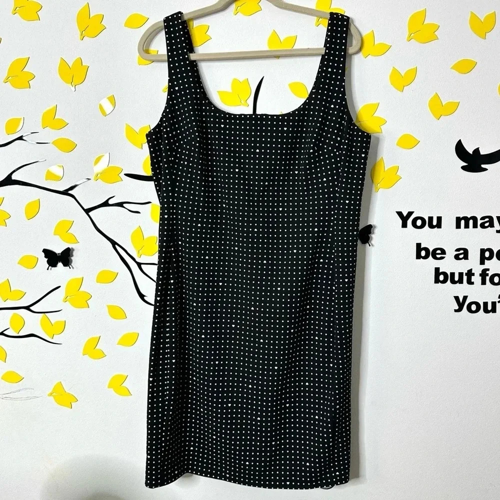 Karl Lagerfield‎ Paris Polka Dots And Hearts Dress
